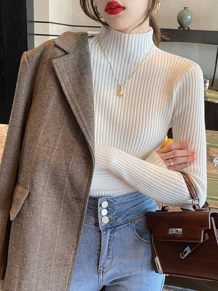Elegant Solid Longsleeve Pullover
