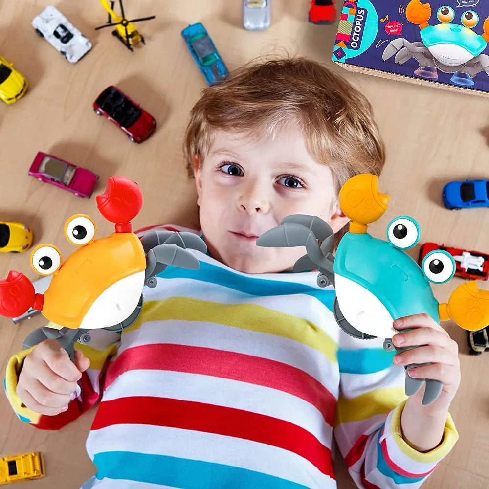 Tanzende Krabbe Run Away Spielzeug für Babys Krabbeln Interaktiv
