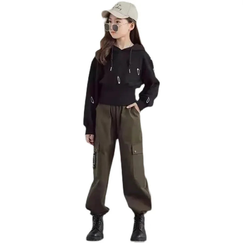 2024 Mädchen Komplettset Longshirt+Hose 4-11 Jahre