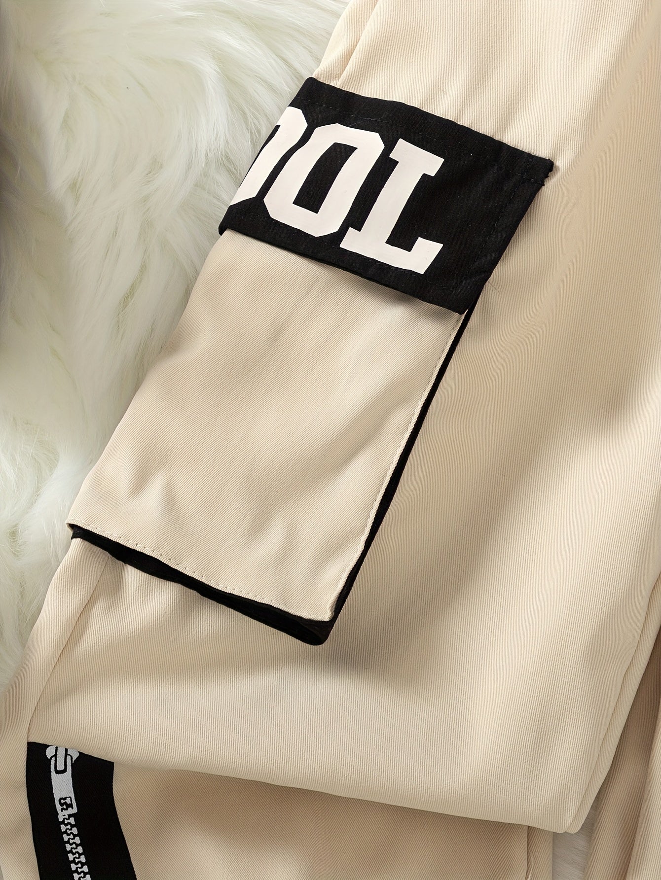 2-teiliges Set für Mädchen, modisches, Langarm-Oberteil + stylische Cargohose