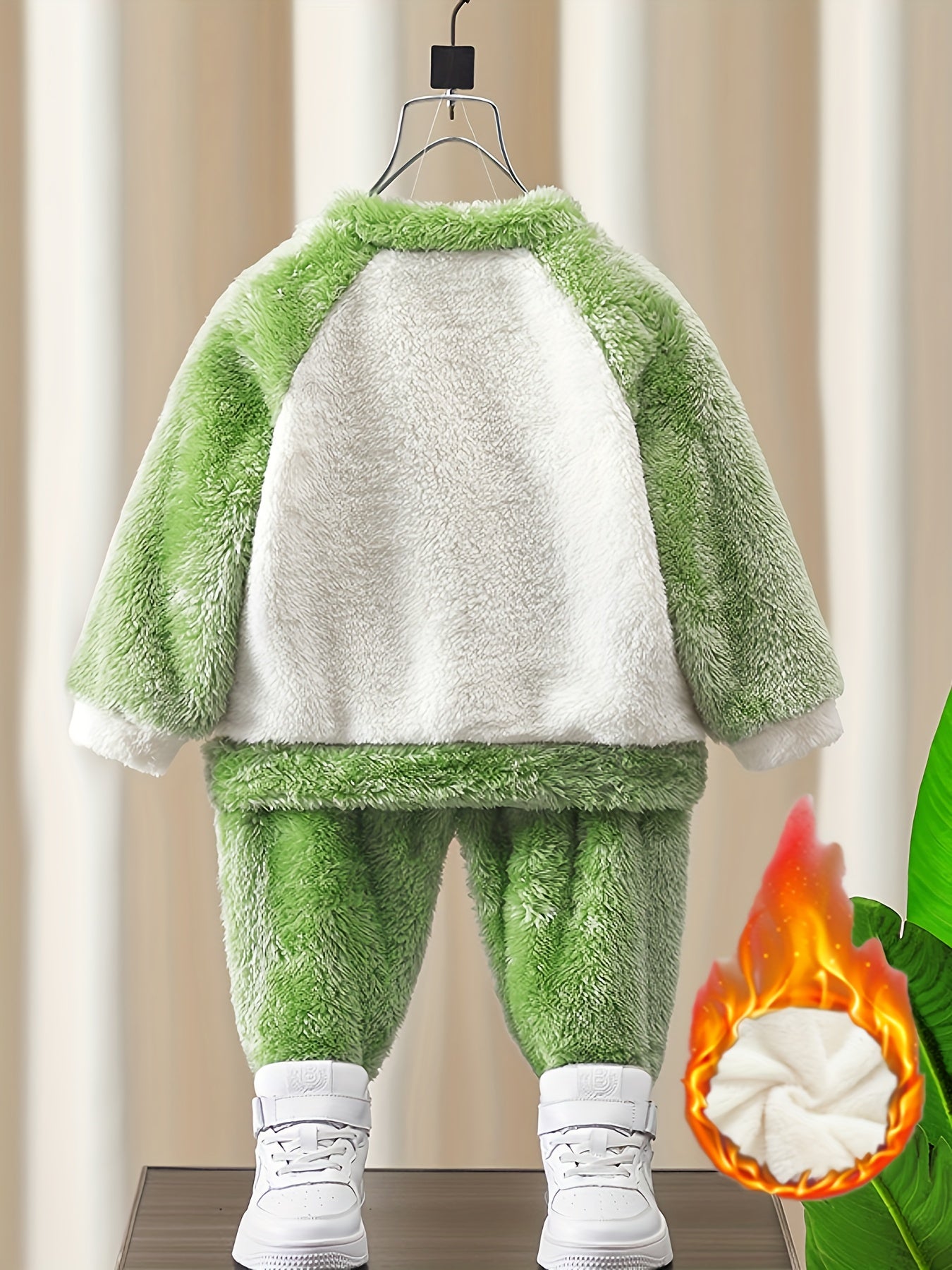 2-teiliges Jogging- Schlafanzug Set für Jungen Fleece bestickt