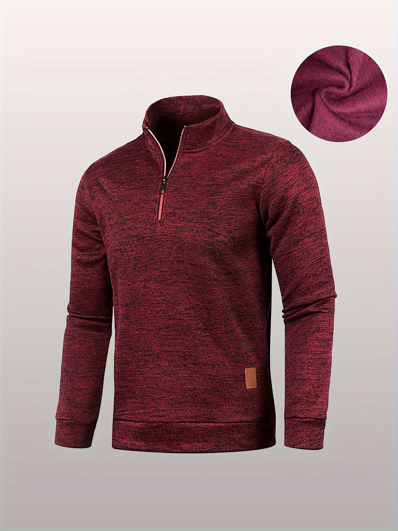 3er-Pack Pullover-Sweatshirts Set für Herren – mit Kragen und Reißverschluss