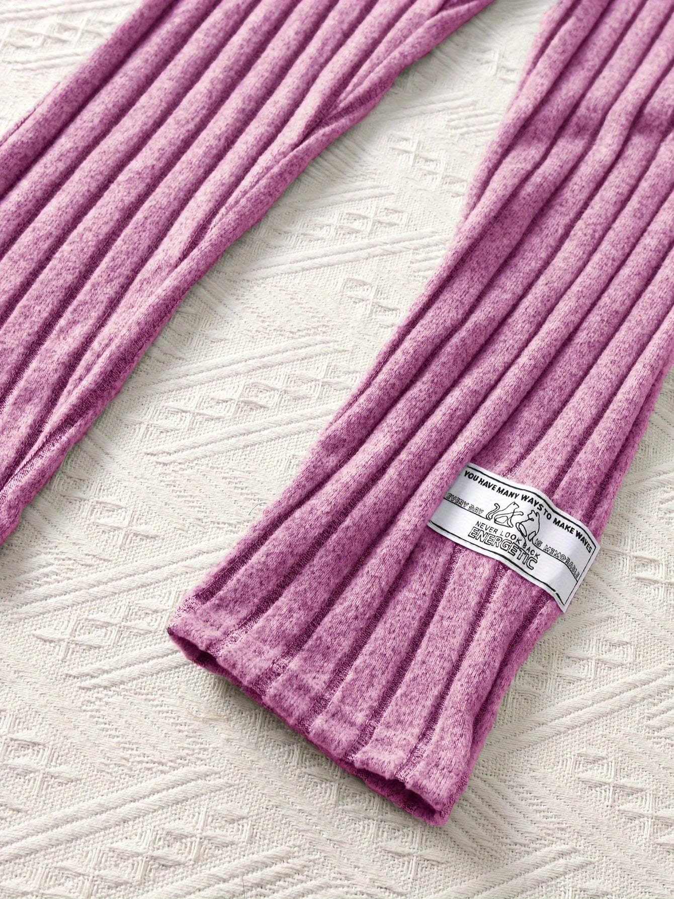 2-teiliges Set für Mädchen, Langarm-Kapuzenpullover und dehnbare Hose