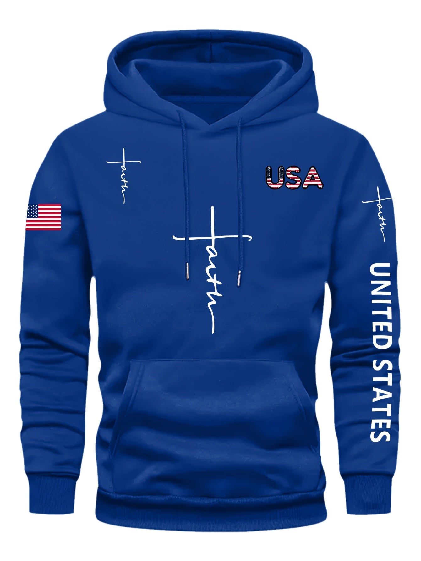 FAITH-Print, Kapuzenpullover für Herren mit warmem Fleece