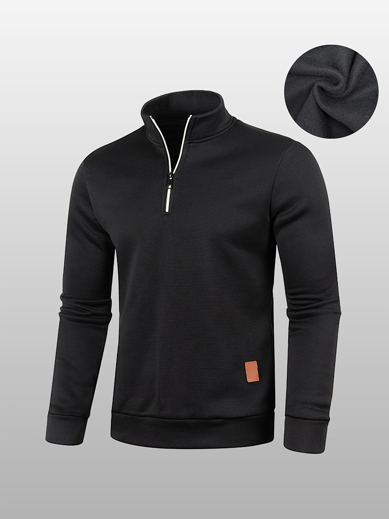 2-teiliges Sweatshirt/Pullover Set mit halbem Reißverschluss für Herren