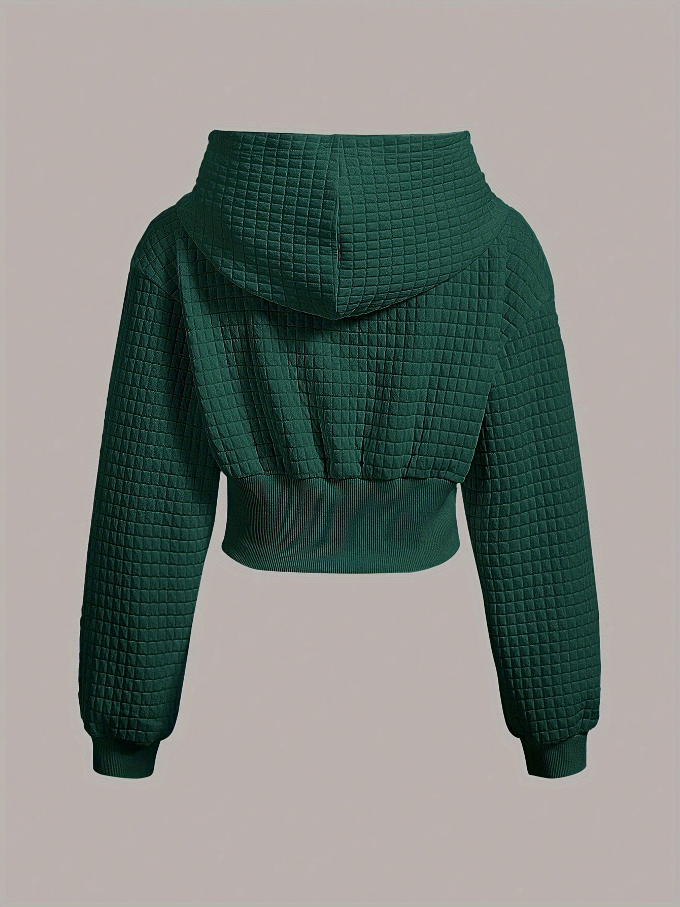 Kurzer Crop Hoodie mit gekreuzter Vorderseite und Bindeband, lässig, Kapuze