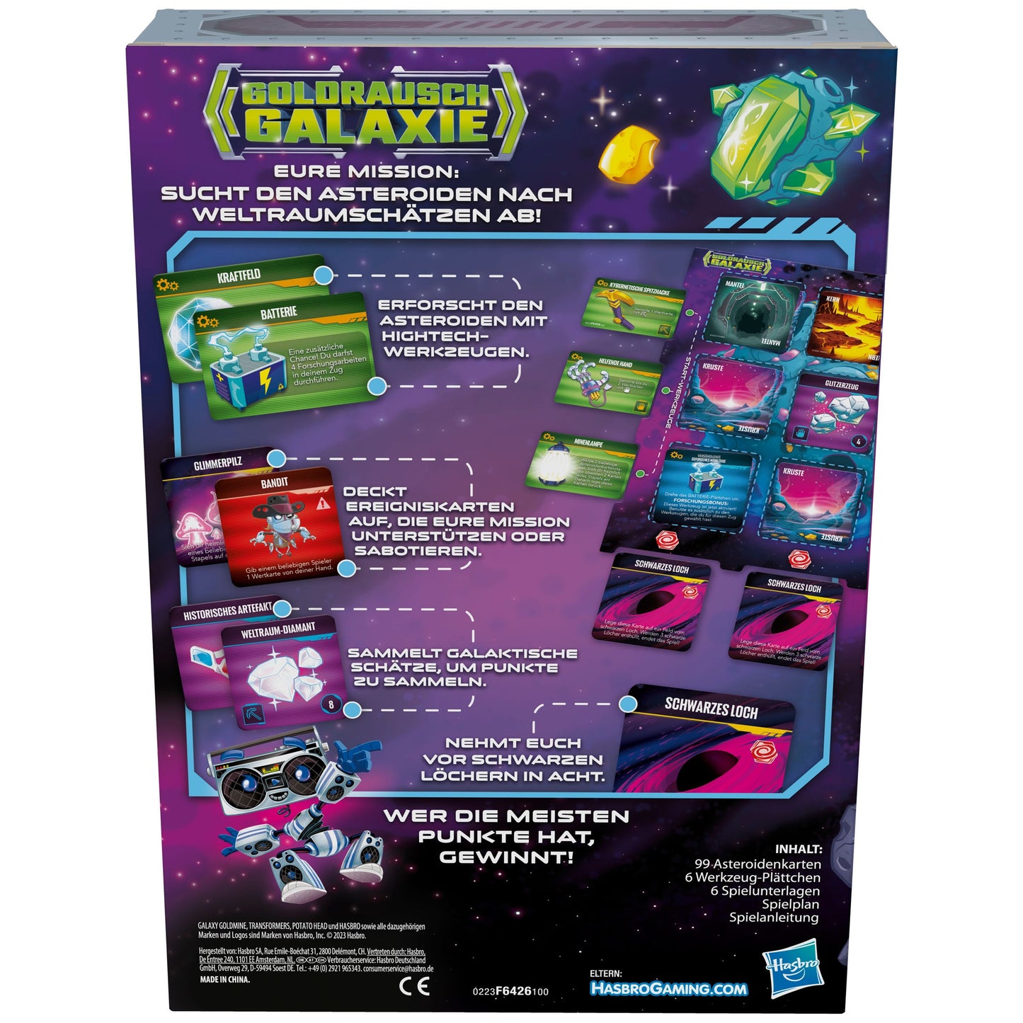 Hasbro Goldrausch Galaxie Brettspiel