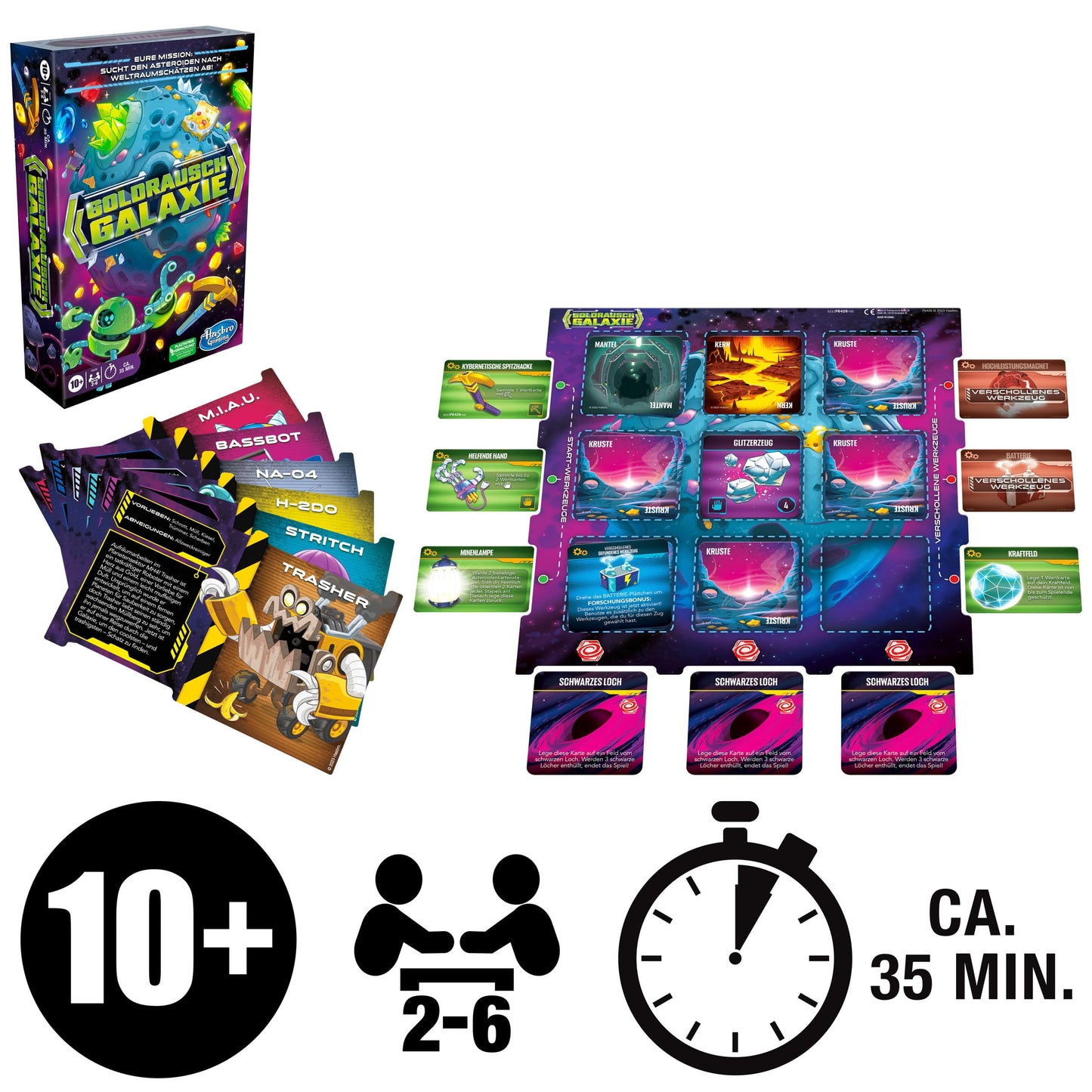 Hasbro Goldrausch Galaxie Brettspiel