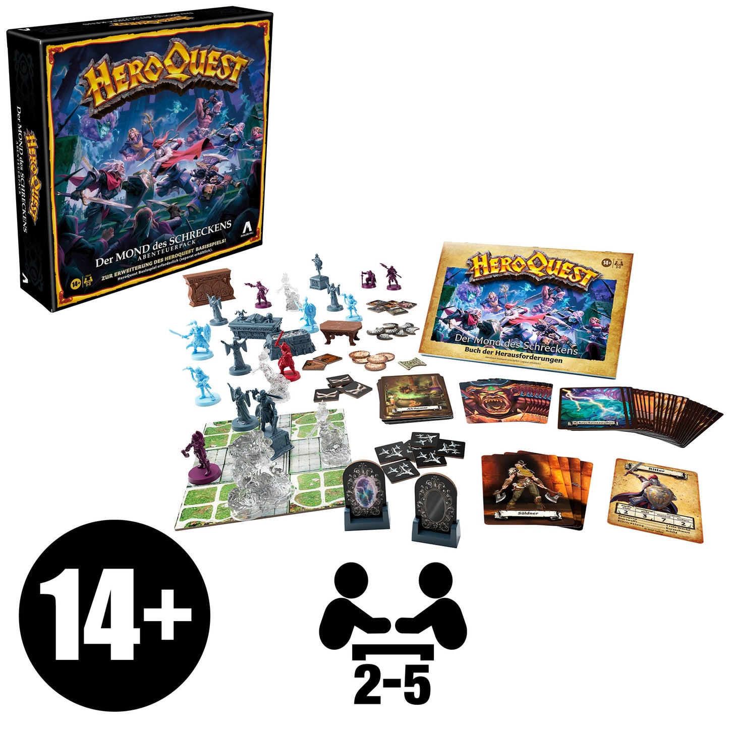 Hasbro HeroQuest Brettspiel-Erweiterung Der Mond des Schreckens Abenteuerpack