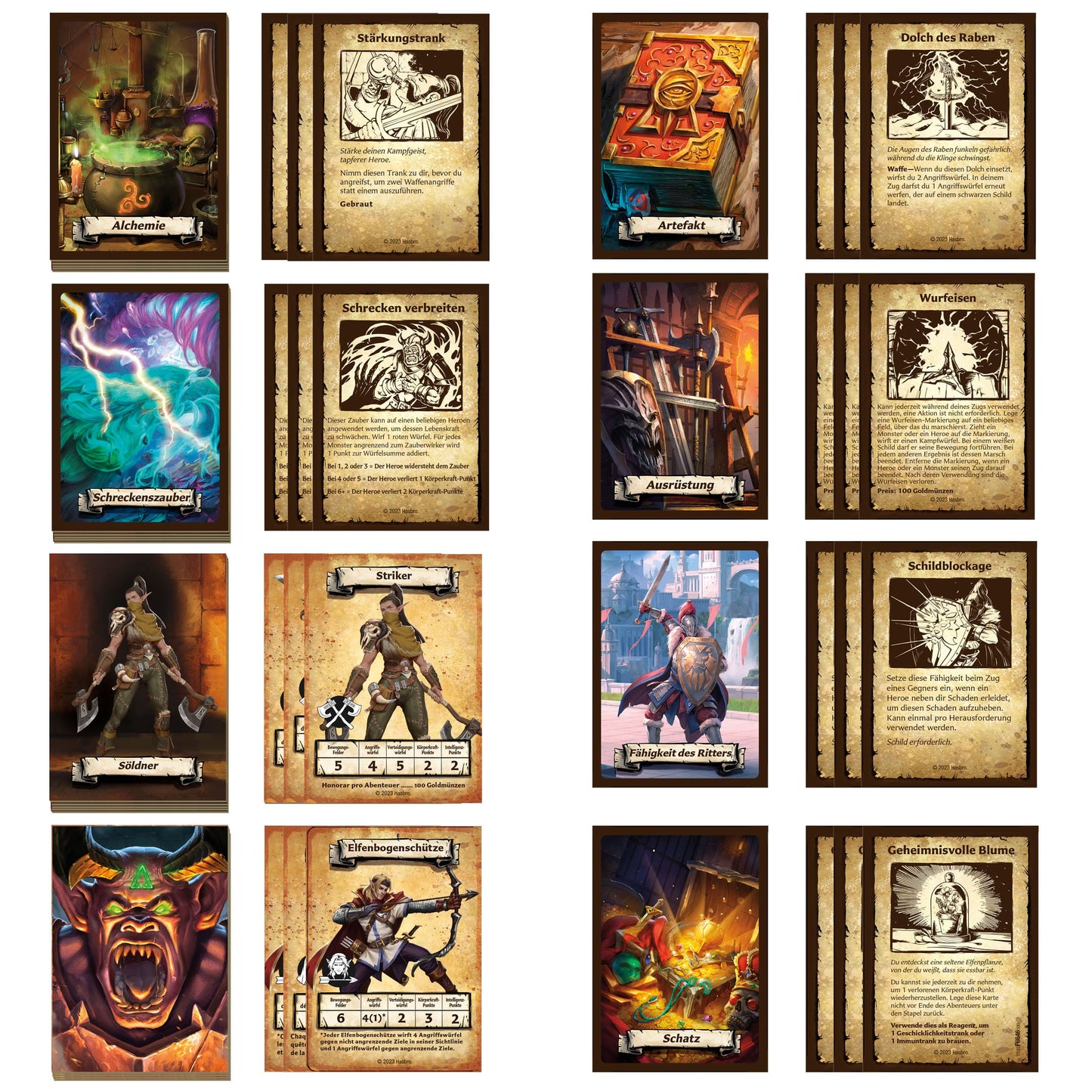Hasbro HeroQuest Brettspiel-Erweiterung Der Mond des Schreckens Abenteuerpack