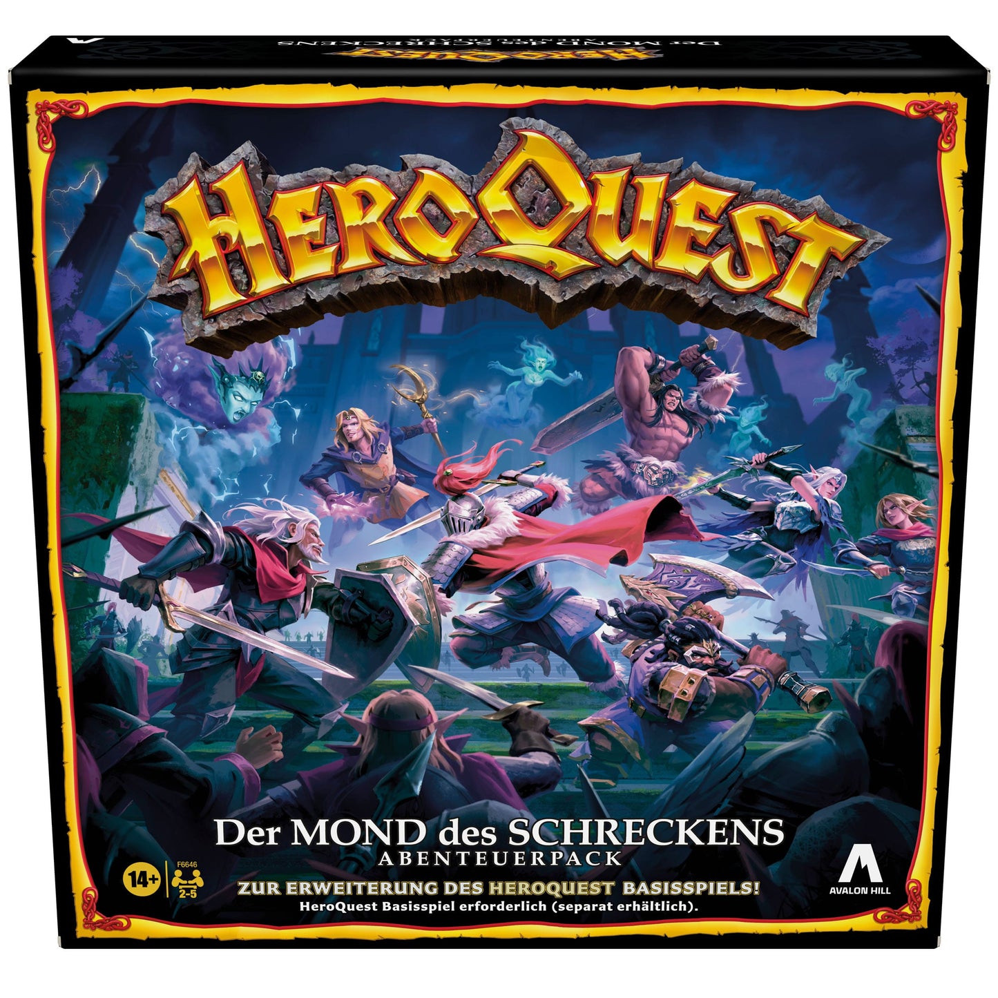 Hasbro HeroQuest Brettspiel-Erweiterung Der Mond des Schreckens Abenteuerpack