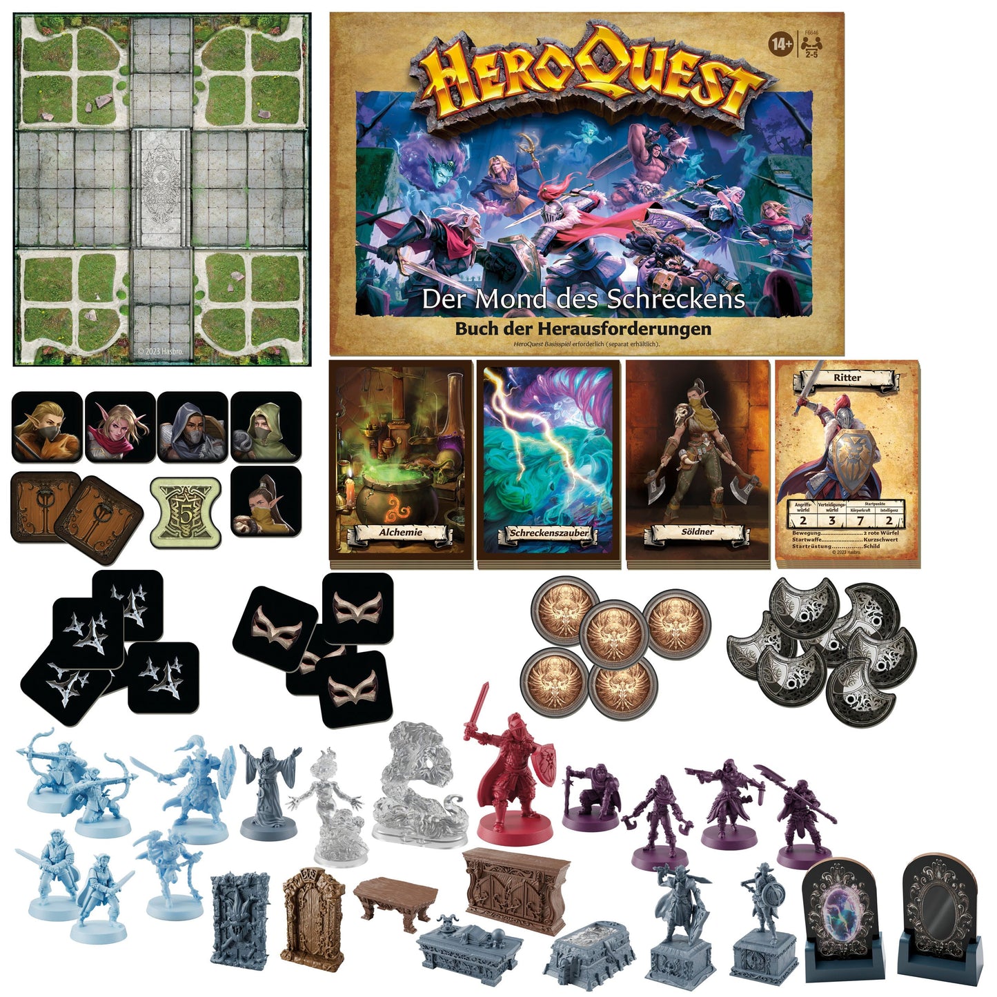 Hasbro HeroQuest Brettspiel-Erweiterung Der Mond des Schreckens Abenteuerpack