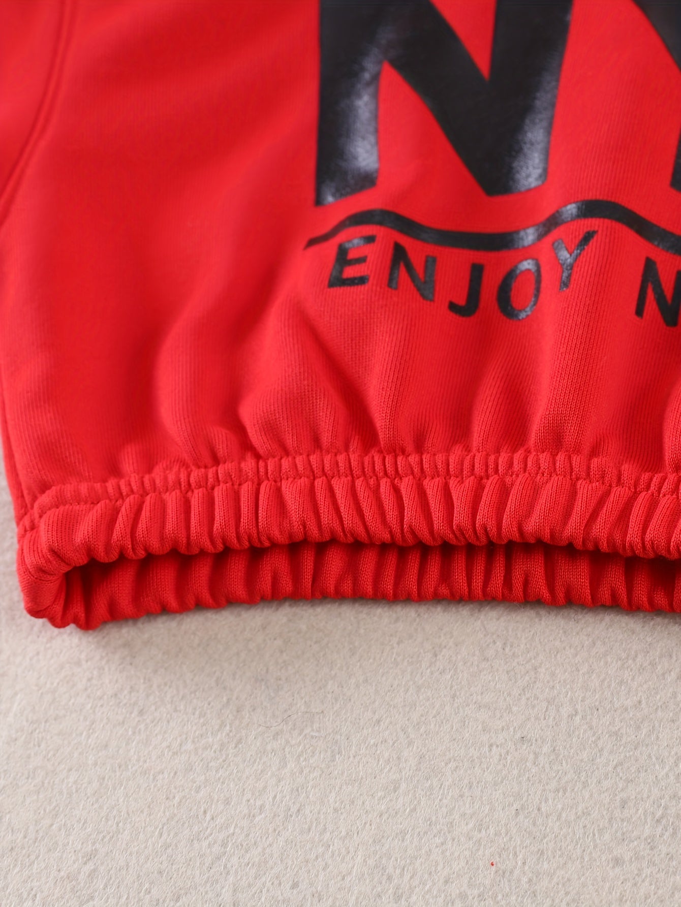 Einfarbige Outfits für Mädchen, 2-teilig, Pullover  + Hose mit weitem Bein