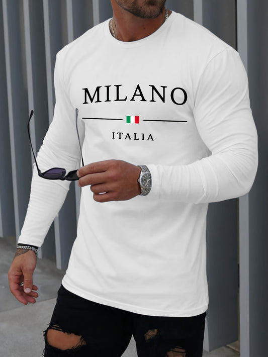 Lässiges Milano Italia Langarm-Shirt für Herren
