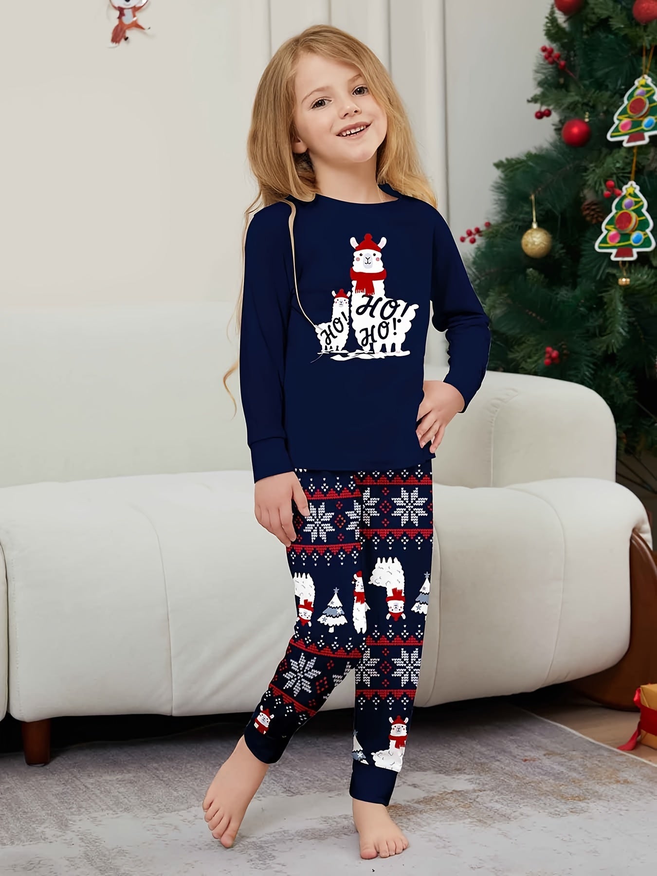 Gemütliches Weihnachts-Pyjama-Set für Erwachsene und Kinder