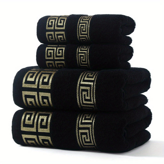 Luxuriöses 2-teiliges Handtuchset, 1 Handtuch und 1 Badetuch