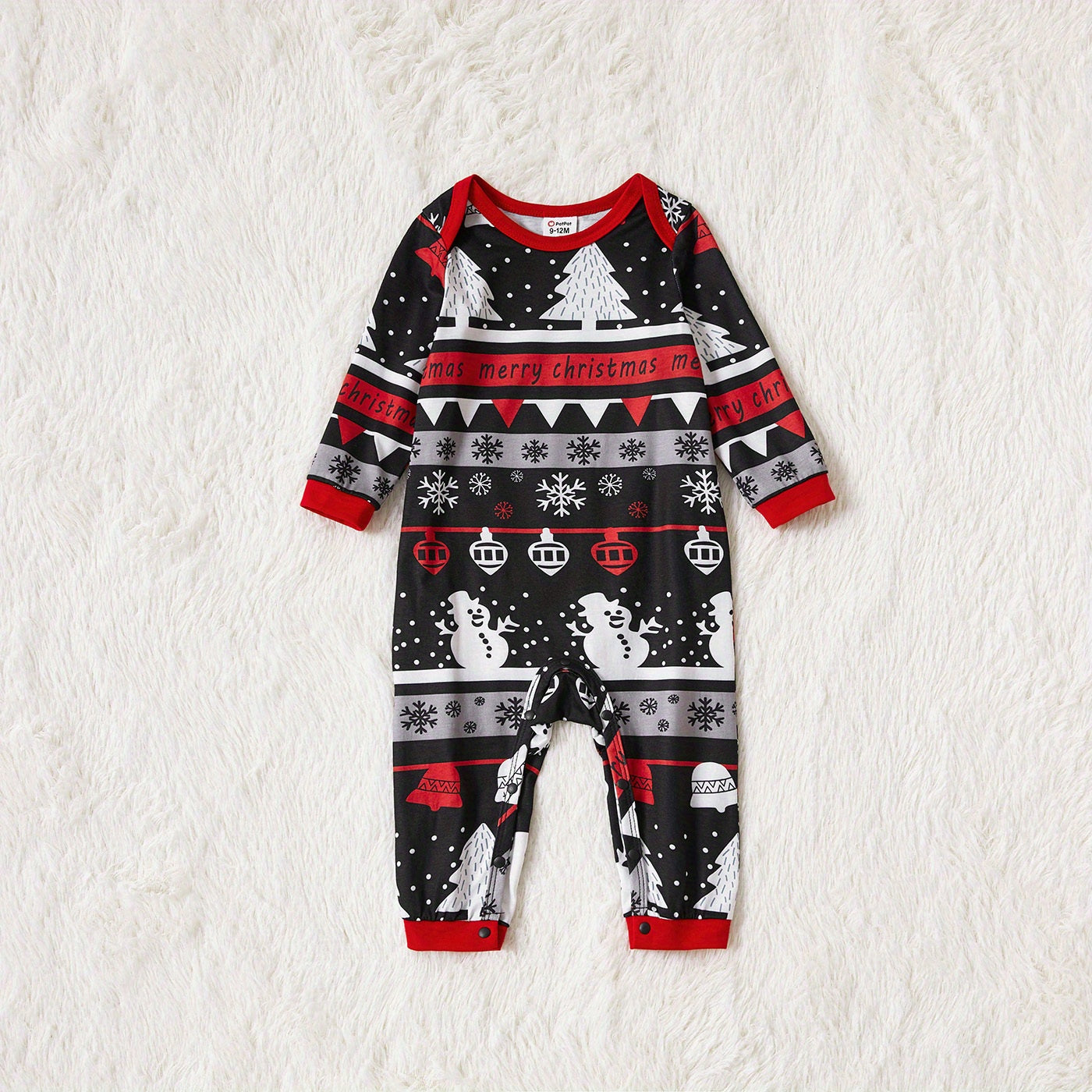 PatPat Weihnachts-Schlafanzug-Familien-Set