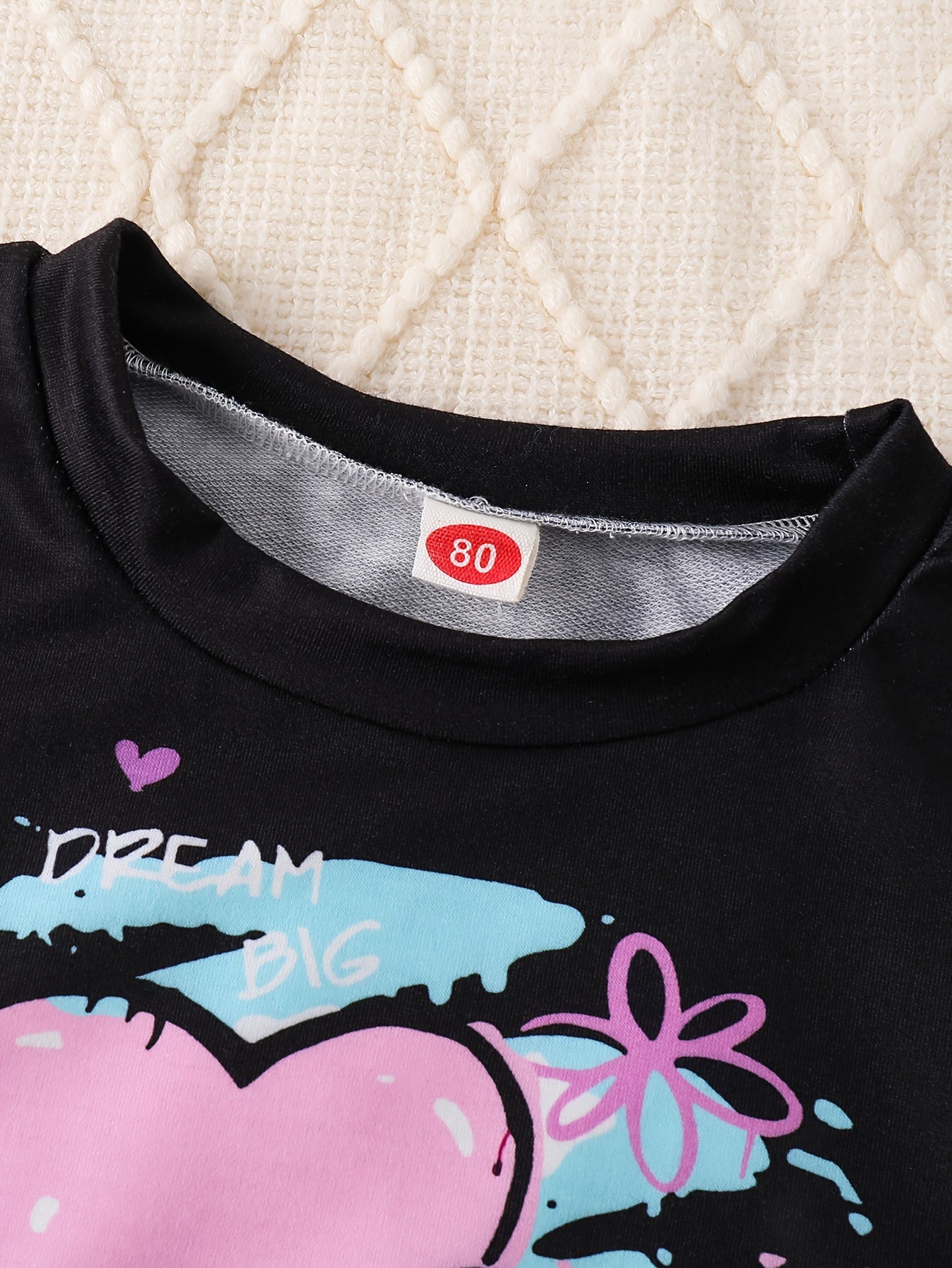 2-teiliges Baby-Mädchen-Outfit mit Sweatshirt und Jogginghose