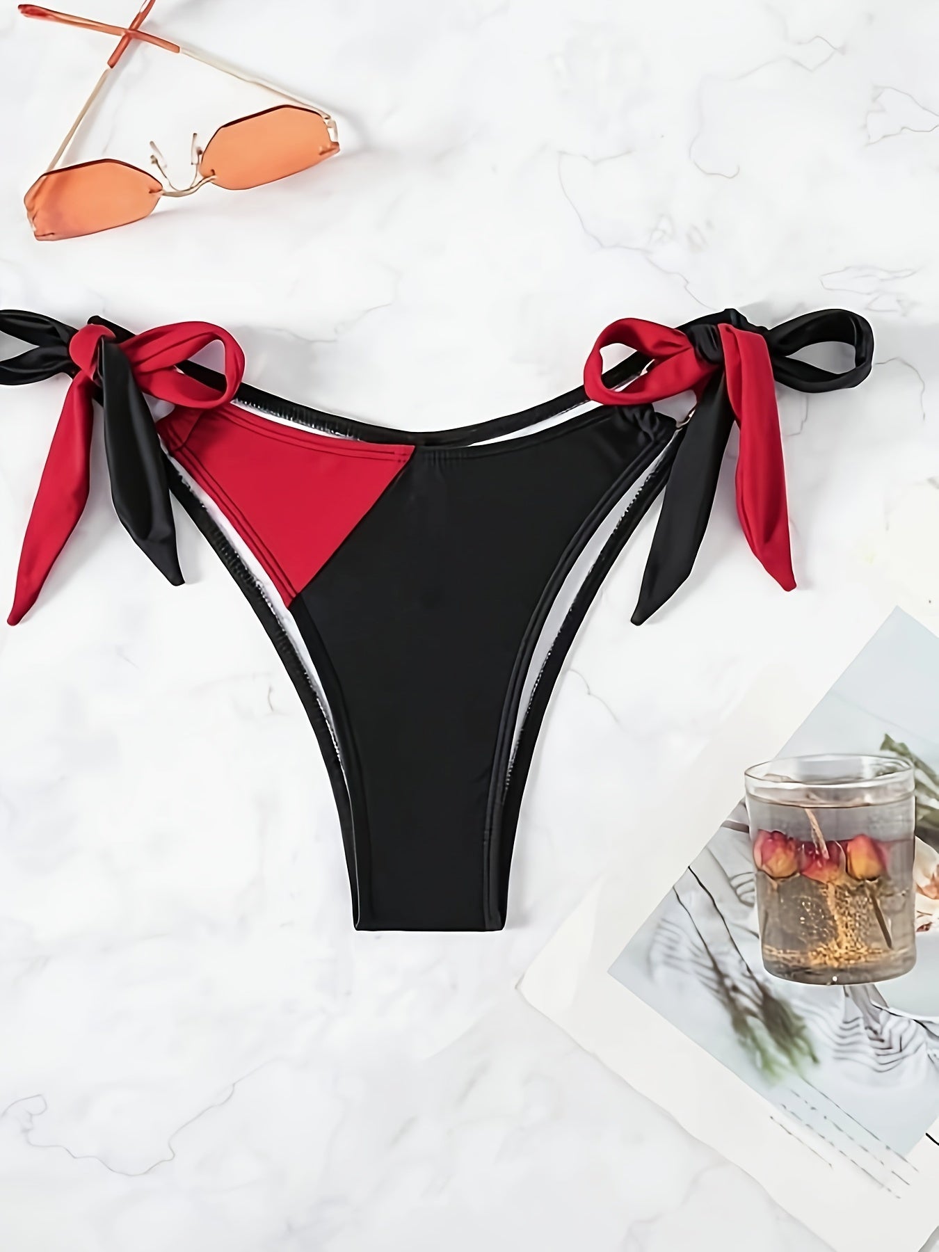 2-teiliges Bikini Set, Tube Top mit Ring und Höschen