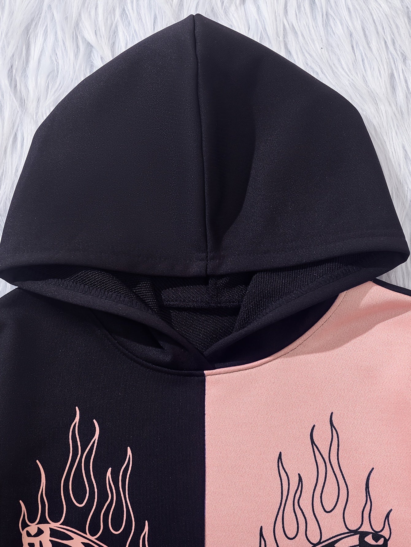 2-teiliges Outfit mit Schmetterlingsmuster Mädchen, Kapuzenpullover und Jogginghose
