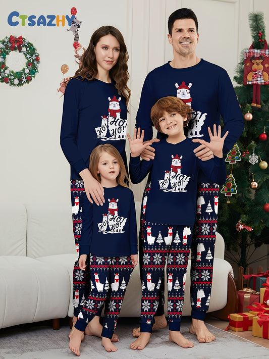 Gemütliches Weihnachts-Pyjama-Set für Erwachsene und Kinder
