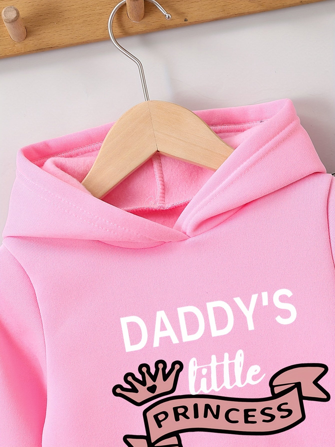 2-teiliges Set für Mädchen „Daddy's Little Princess“, Kapuzenpullover + Jogginghose