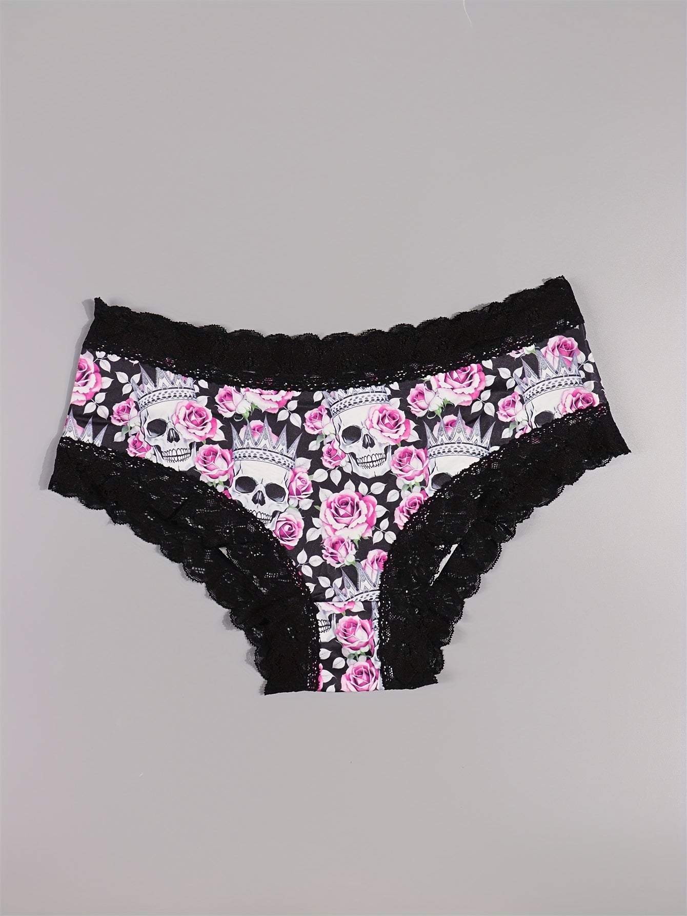 OKalyn 7-Pack Spitzenslip für Damen Unterwäsche Unterhose Model Gothic