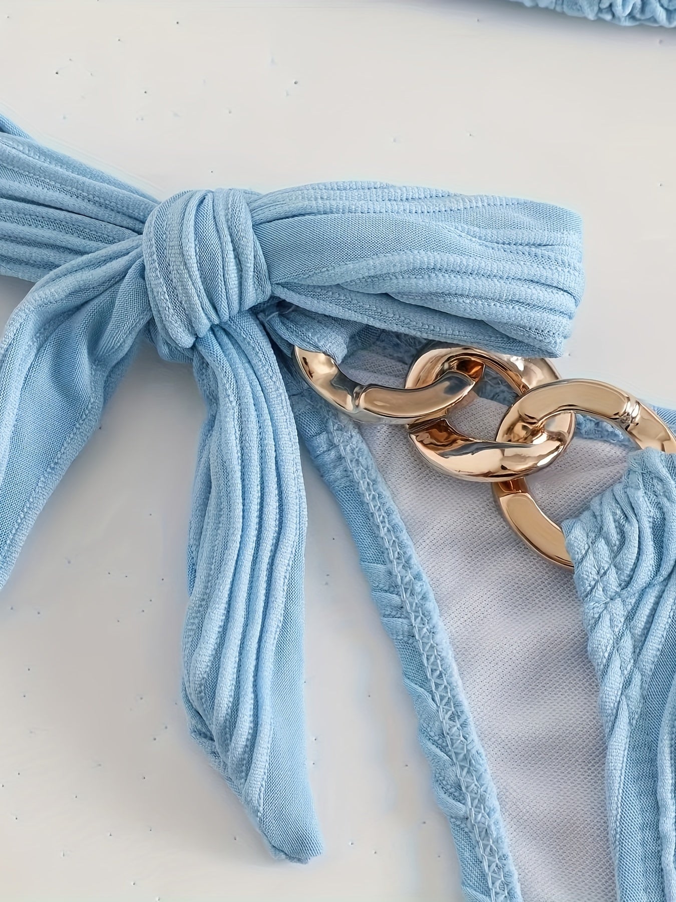 Sexy Bikini-Set für Damen, modisch gerüschter Stoff