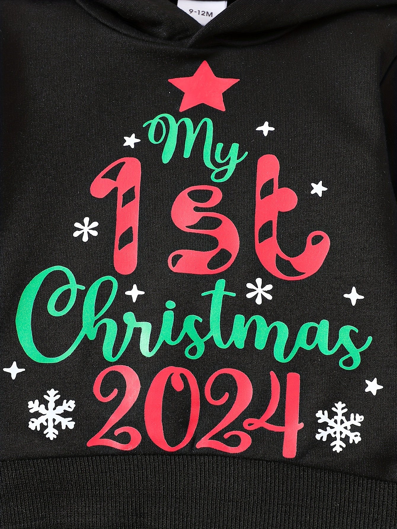 2-teiliges Set Outfit für Baby-Jungen, Pullover und Jogginghose „My First Christmas 2024“