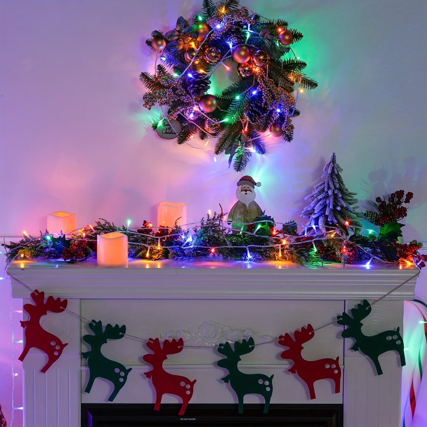 Bezaubernde LED-Lichterkette im Feenstil für Weihnachten – 300/200/100 LEDs, 8 Modi