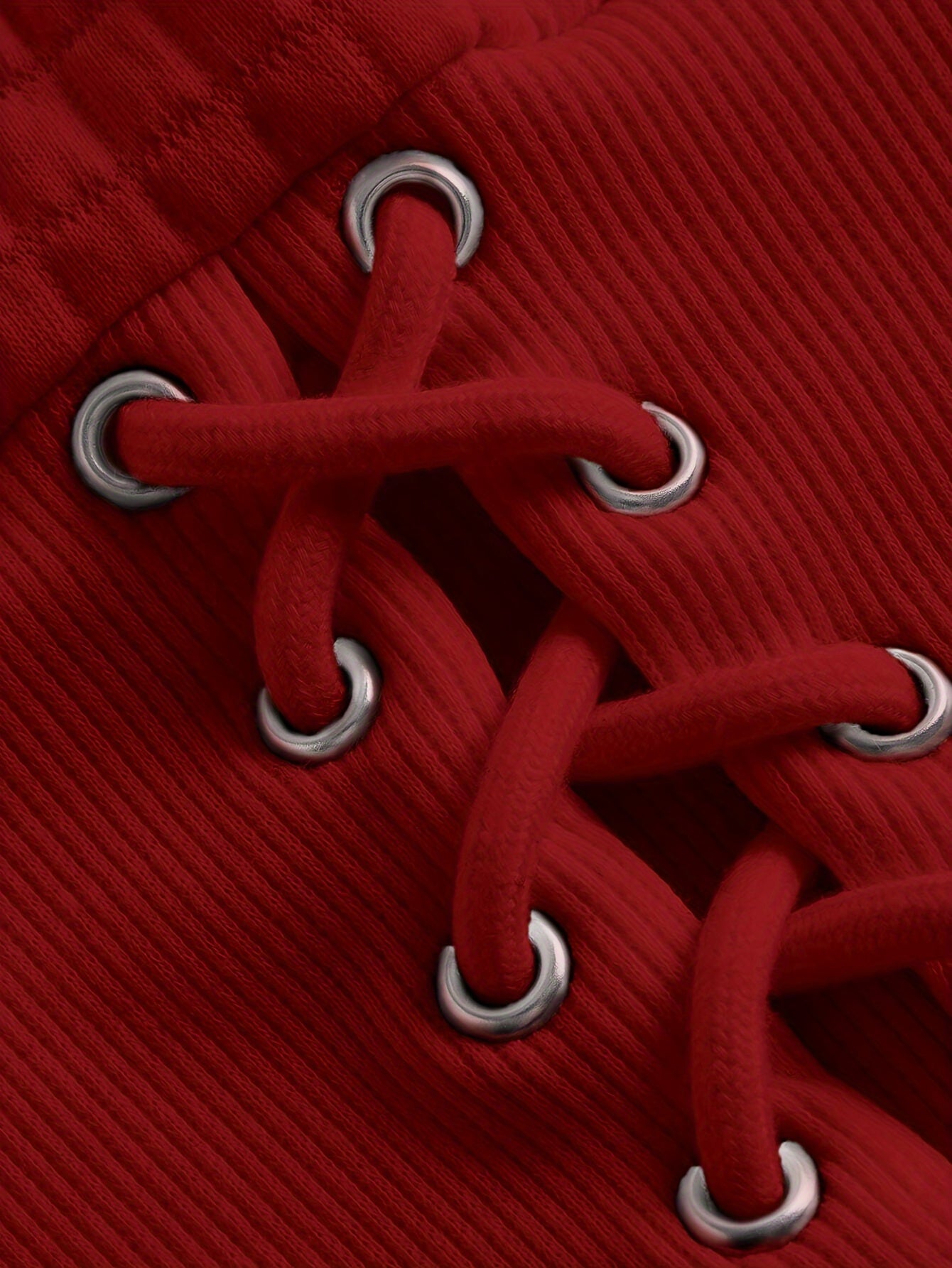 Kurzer Crop Hoodie mit gekreuzter Vorderseite und Bindeband, lässig, Kapuze