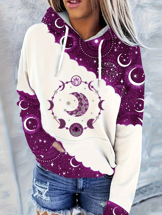 Kapuzenpullover Vintage-Stil für Damen