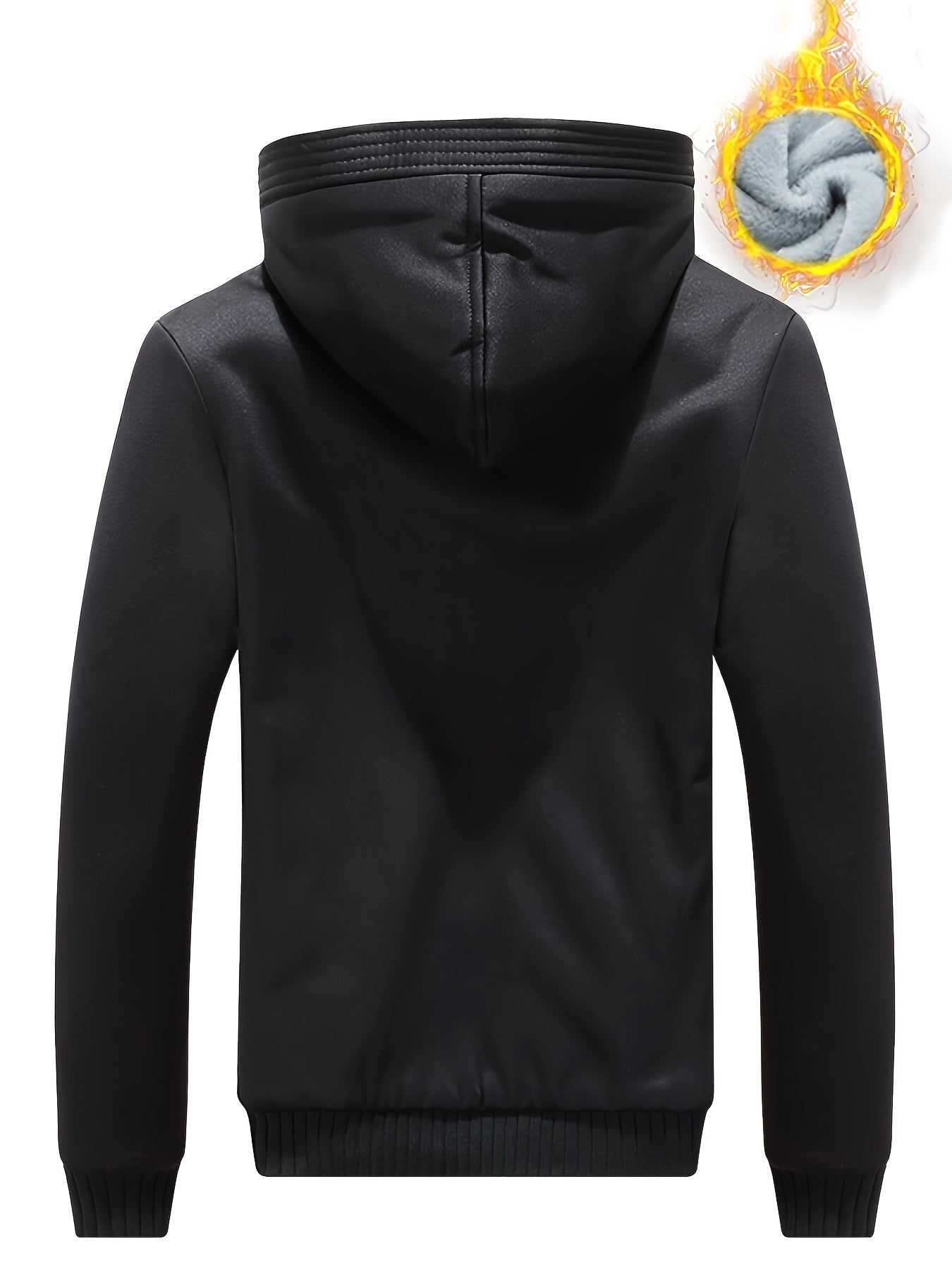 Warme, lässige Sweatshirtjacke für den Winter, Fleecejacke mit Reißverschluss