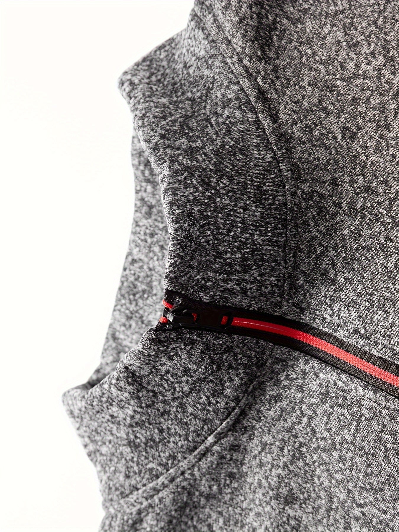 3er-Pack Pullover-Sweatshirts Set für Herren – mit Kragen und Reißverschluss