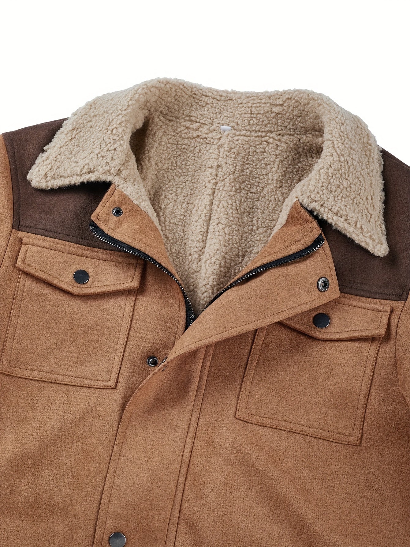 Leichte Herrenjacke im Vintage-Stil mit Taschen – lässige Oberbekleidung