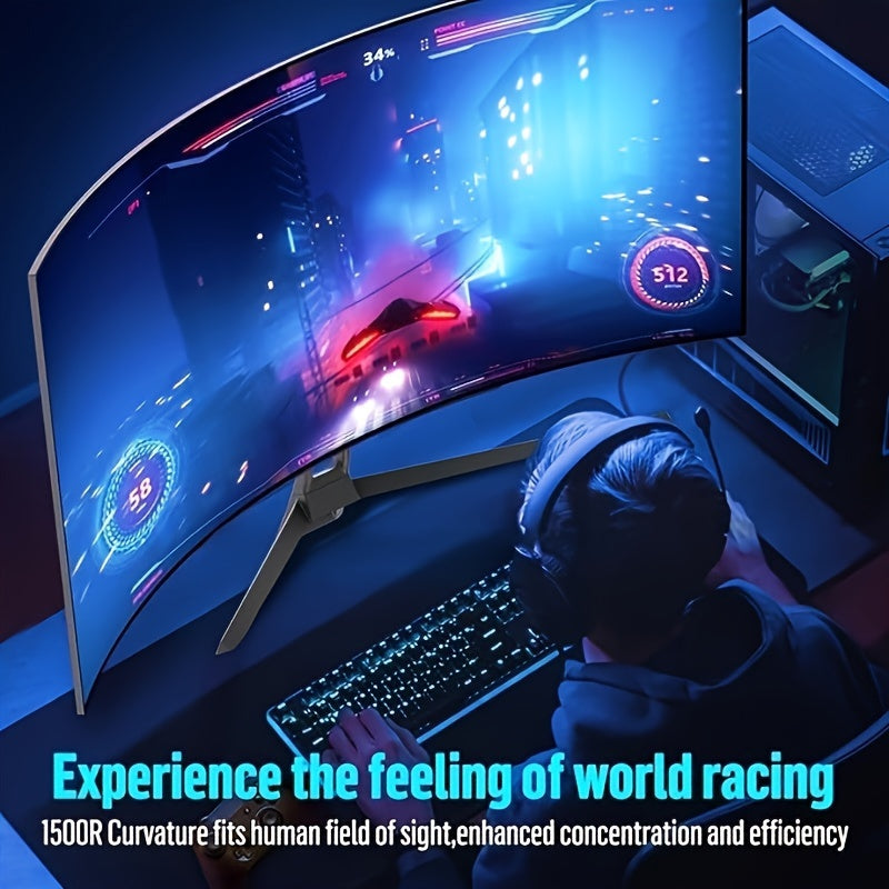 Gawfolk Curved Gaming Monitor 34 Zoll UWQHD 3440x1440P, 1500R Ultra Wide