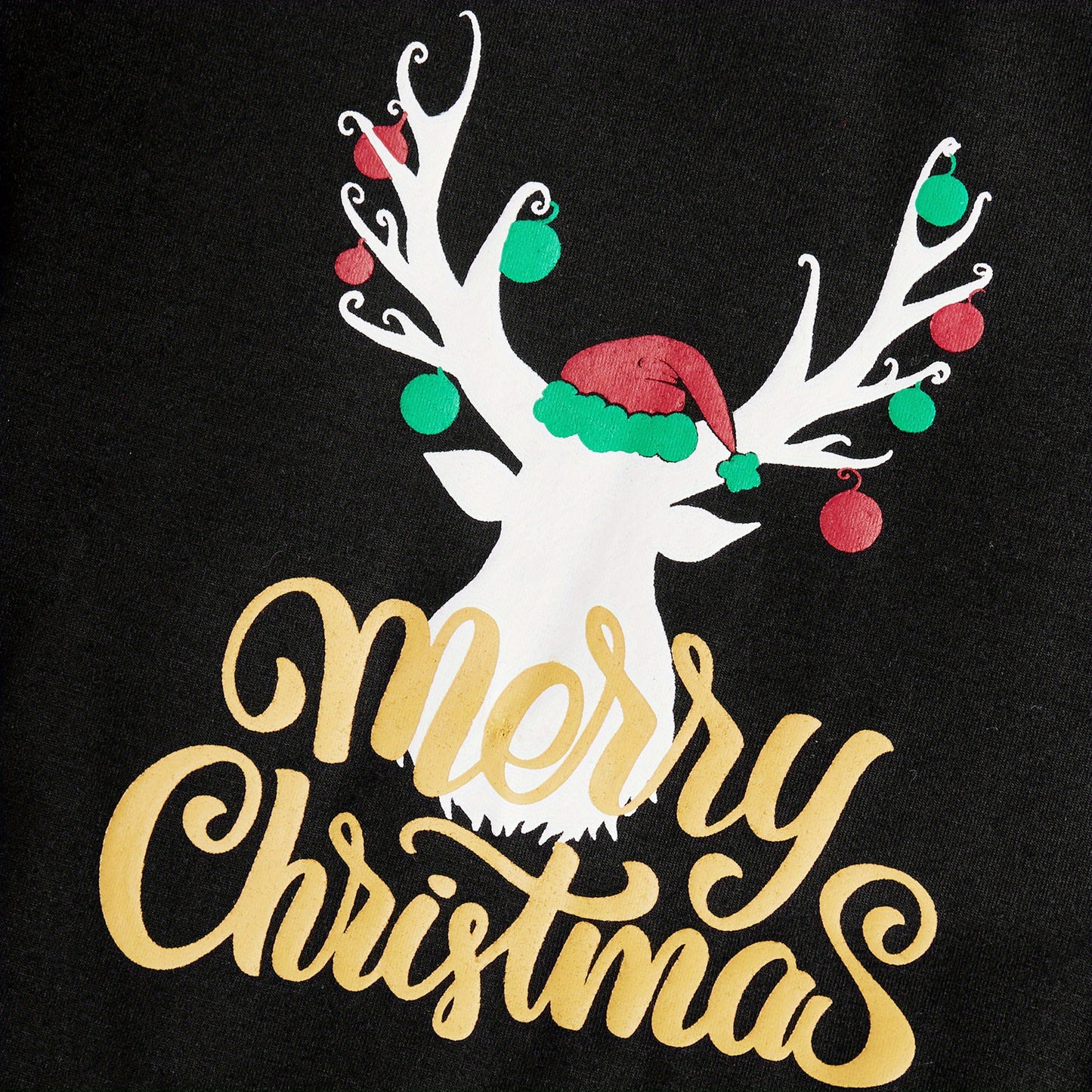 PatPat Weihnachts-Familien-Schlafanzug-Set