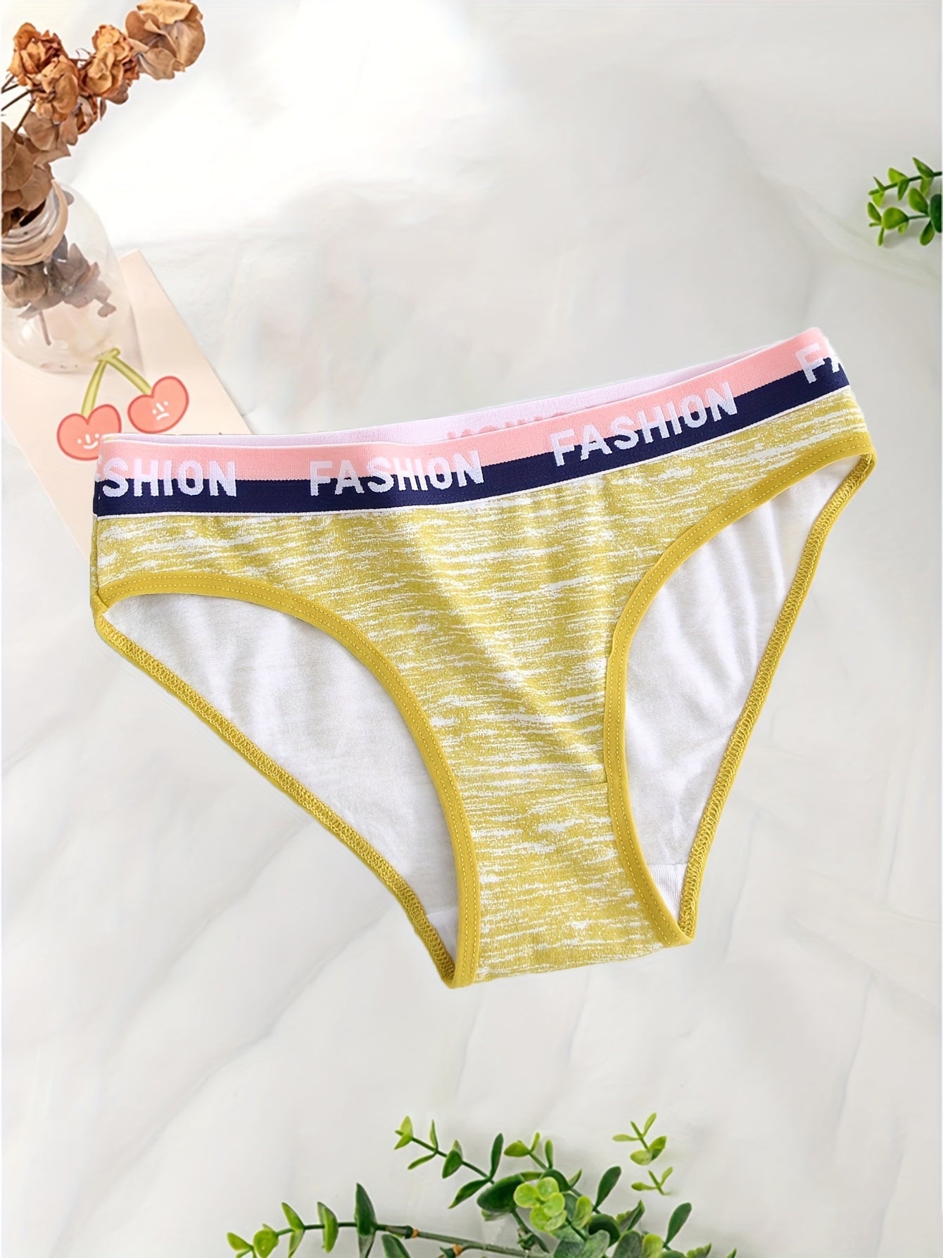 12 Stück Baumwoll-Slips mit Batikmuster für Damen atmungsaktiv