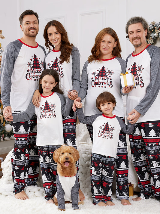 PatPat Weihnachts-Schlafanzug-Familien-Set