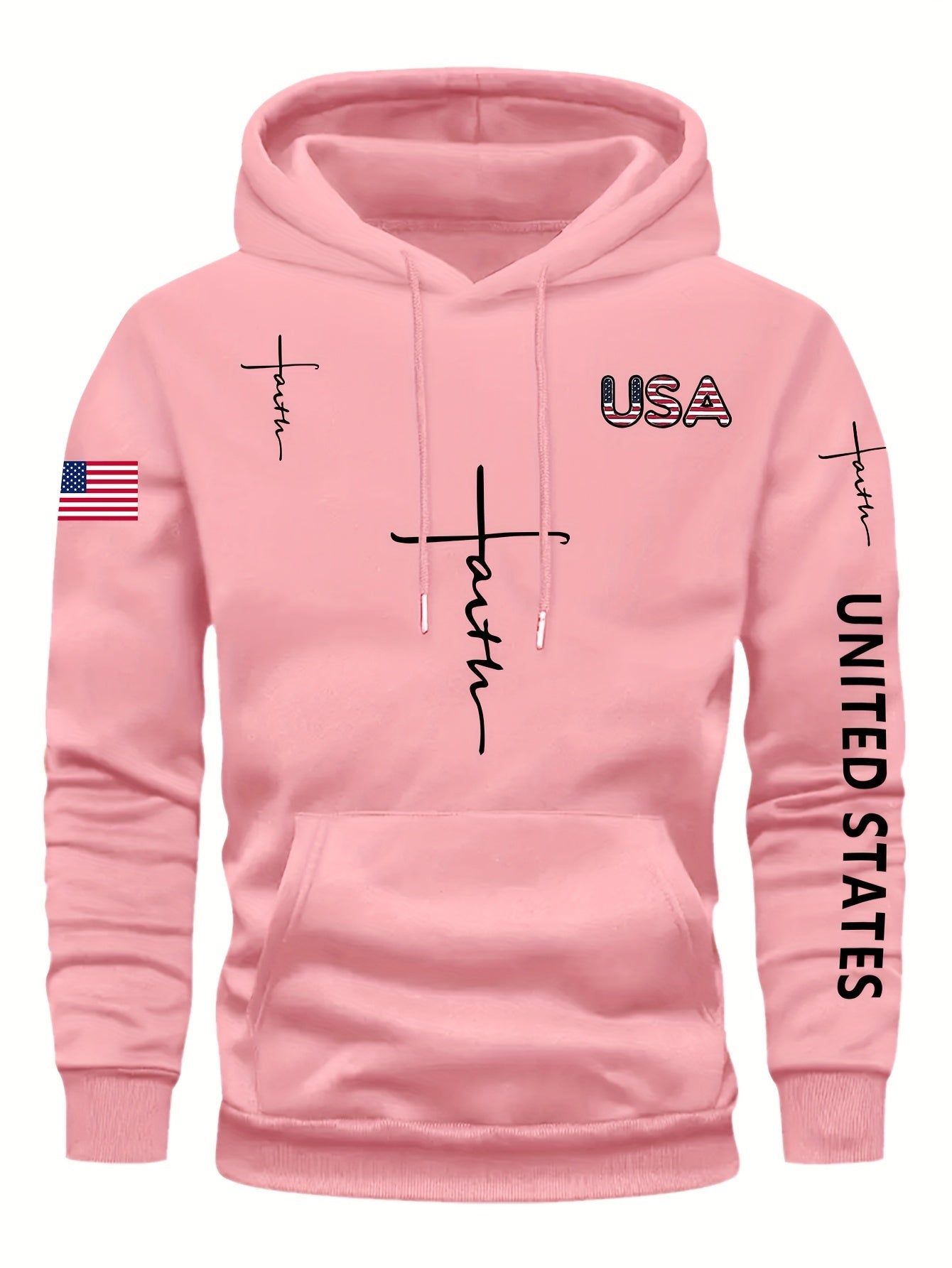 FAITH-Print, Kapuzenpullover für Herren mit warmem Fleece
