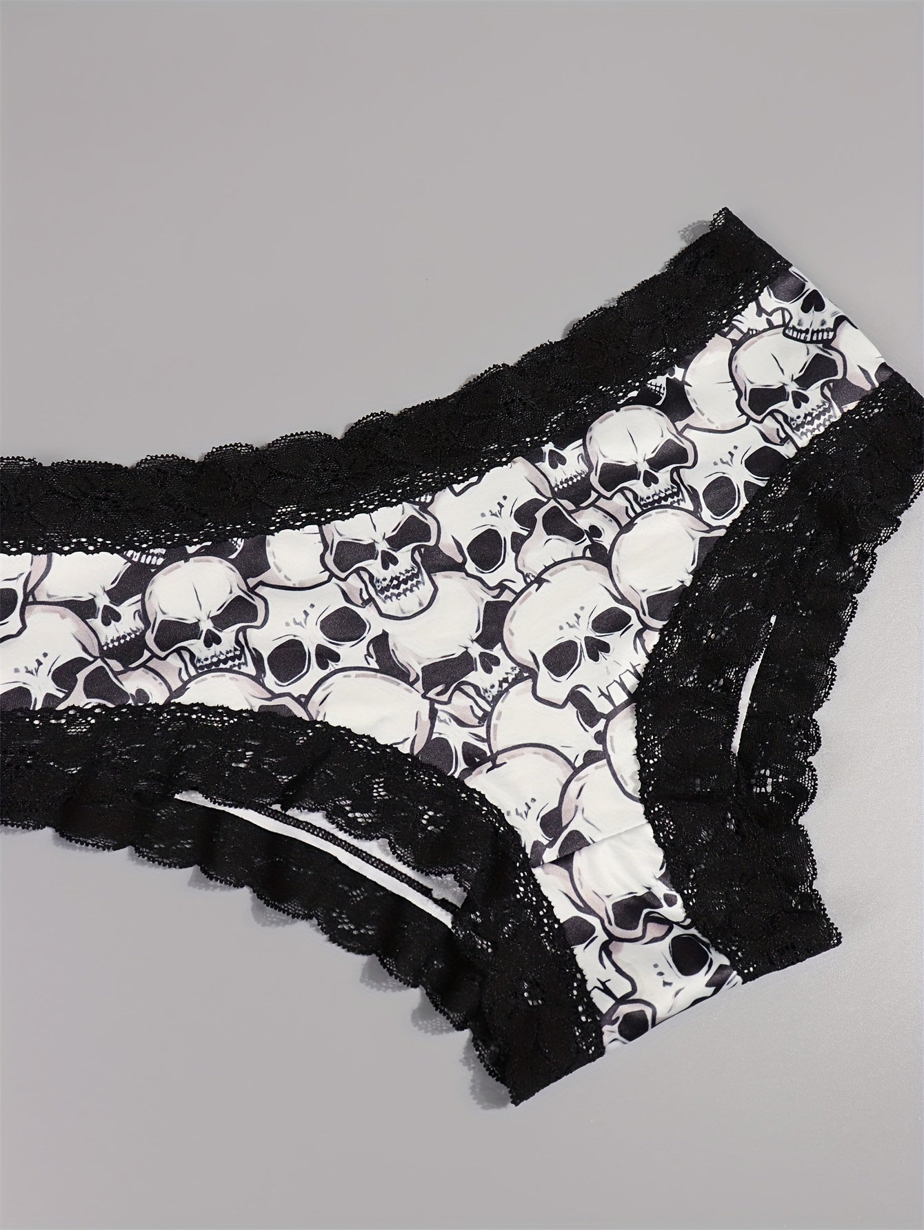 OKalyn 7-Pack Spitzenslip für Damen Unterwäsche Unterhose Model Gothic