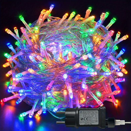 Bezaubernde LED-Lichterkette im Feenstil für Weihnachten – 300/200/100 LEDs, 8 Modi