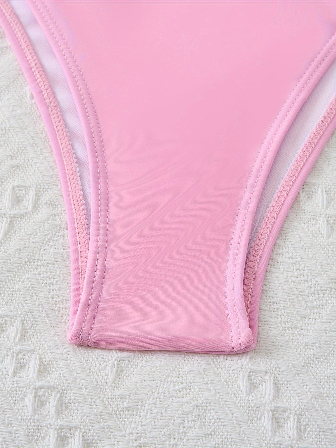 2-teiliges Bikini-Set mit Neckholder und Kettengliedern und Bindeband