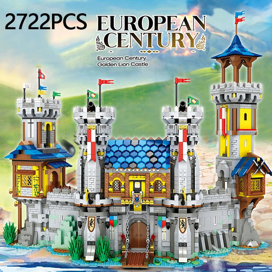 AMAZINGBLOKS 2722 Teile Mittelalterliche Burg Bausteine Moc