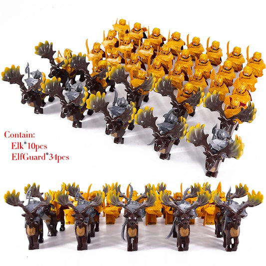 Brickpanda / Die Elfen, Soldat oder Orks Armee Figuren SETS Bausteine