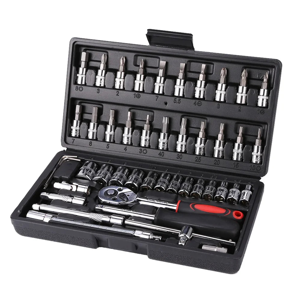 46-teiliges Ratschen-Schlüssel-Set