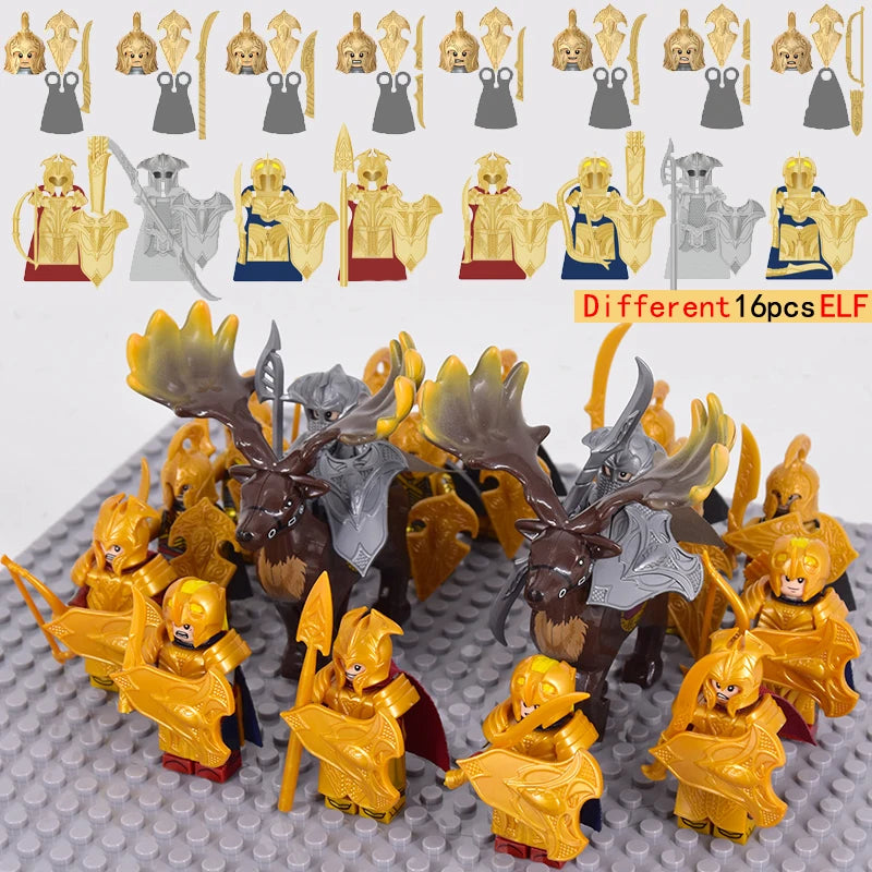 Brickpanda / Die Elfen, Soldat oder Orks Armee Figuren SETS Bausteine