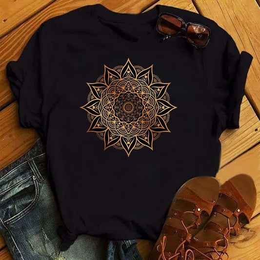 Maycaur New Mandala T-Shirt Frauen