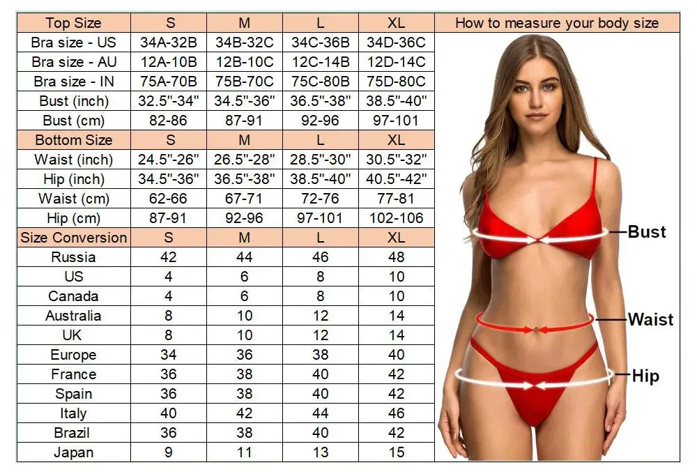14 Farben S - XL Sexy Leopard Bikini - Set