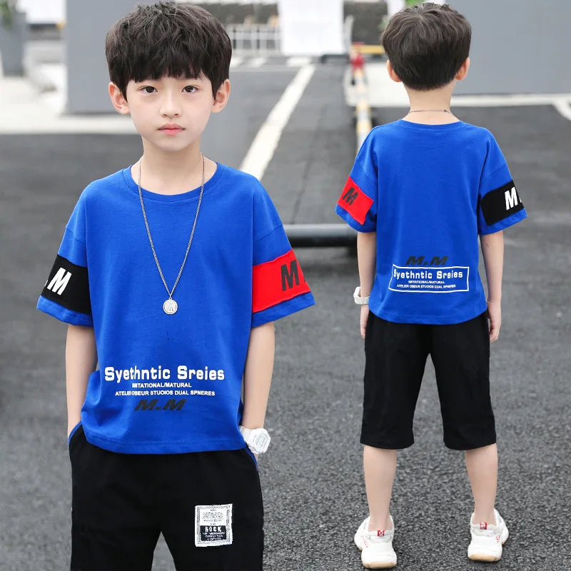 2024 Jungen Outfit Sommer Hose + T-Shirt 4-13 Jahre